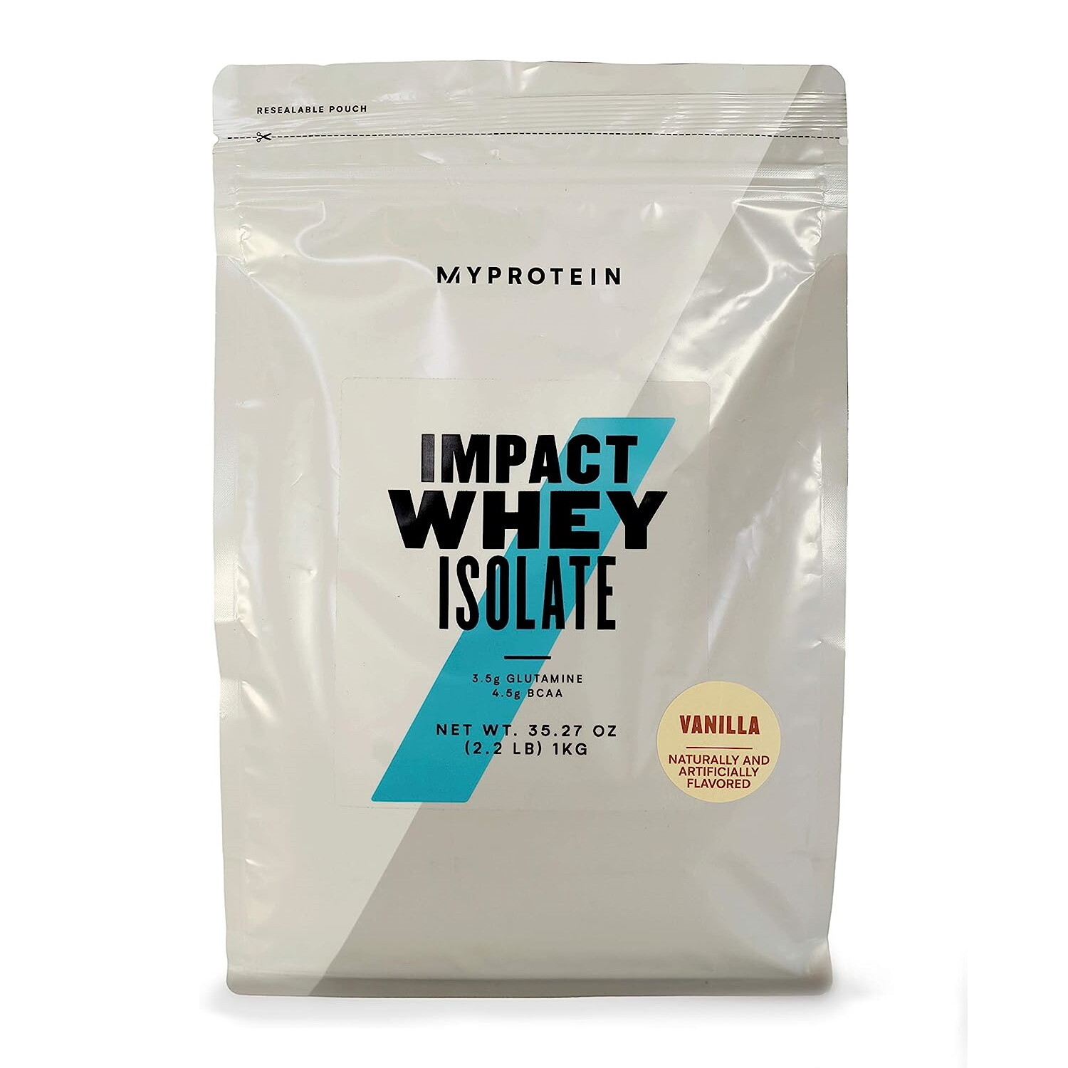 

Изолят сывороточного белка Myprotein Impact Whey Isolate, 1000 гр, ваниль