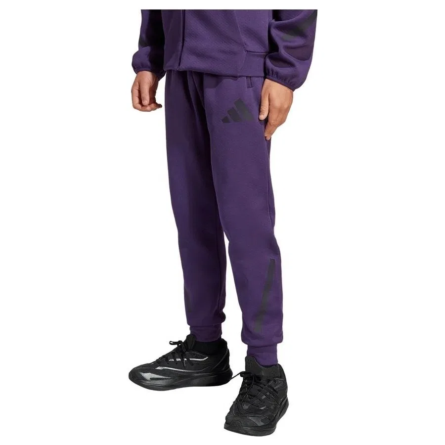 Детские спортивные штаны с принтом J Z.N.E. PT adidas, Фиолетовый — фото 2