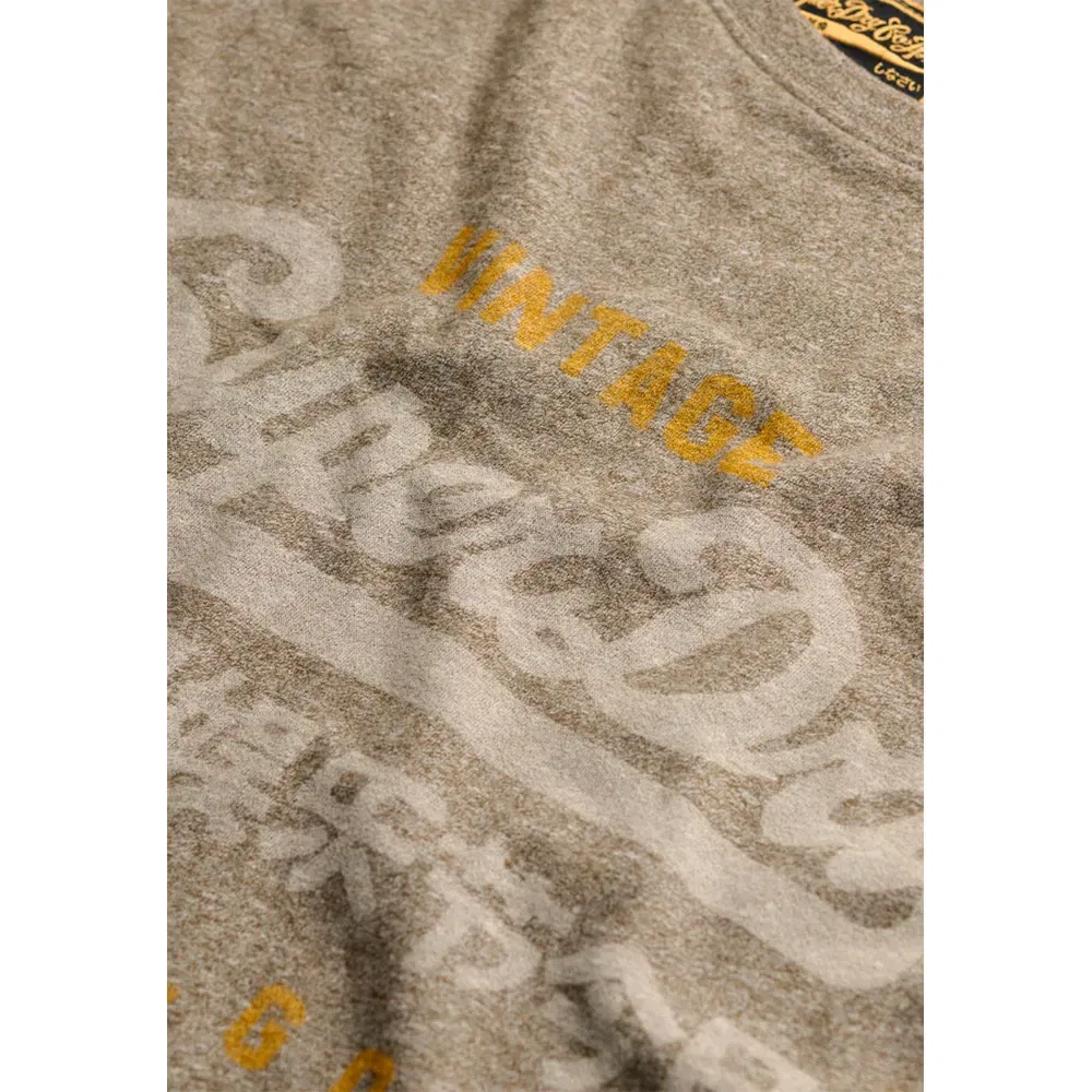 Мужская футболка с принтом Vintage Logo Heritage Superdry, Grey — фото 2