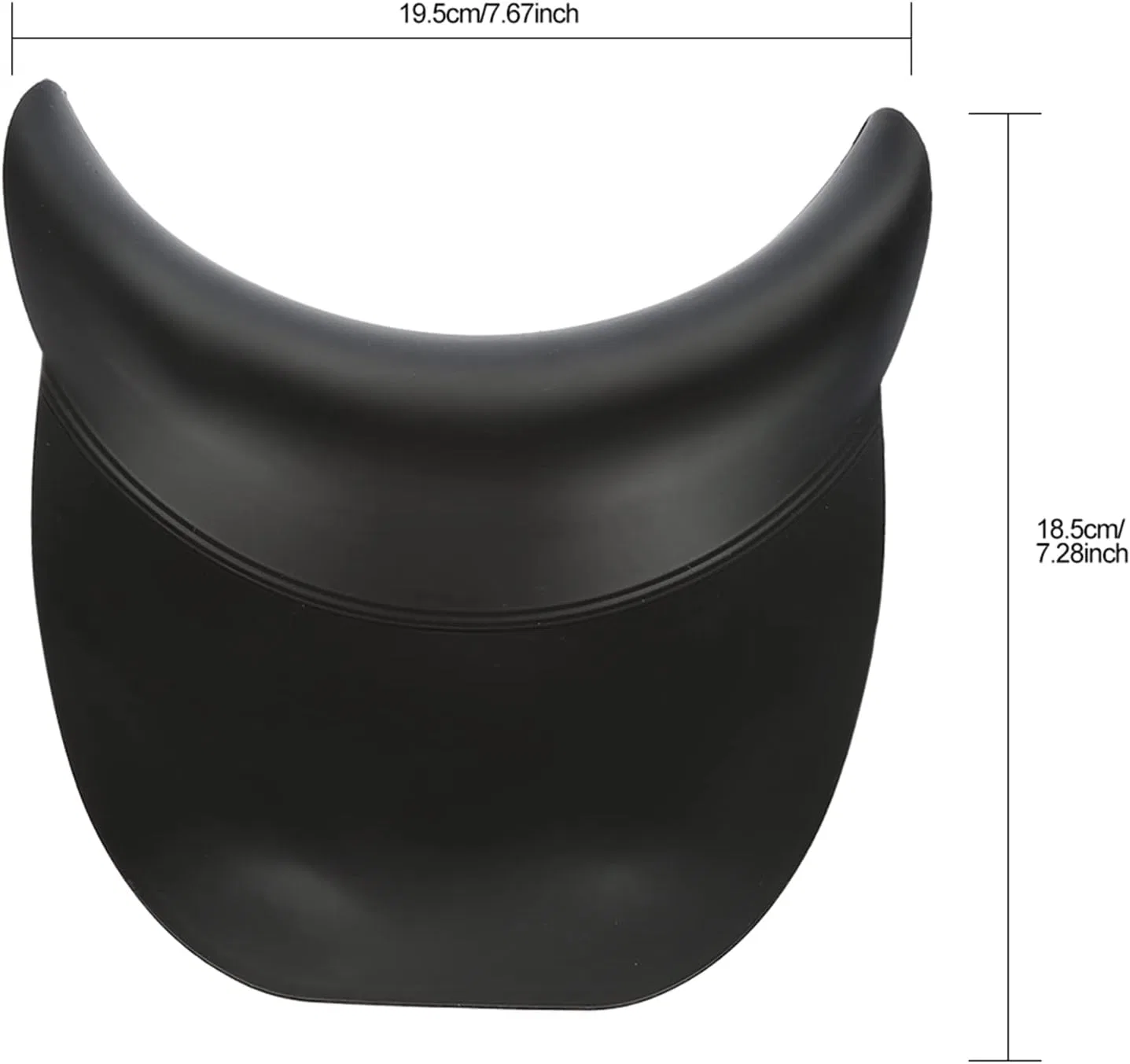 Шампунная подушка для шеи Silicone, MUNEFE, 20 x 19 см, Black — фото 3