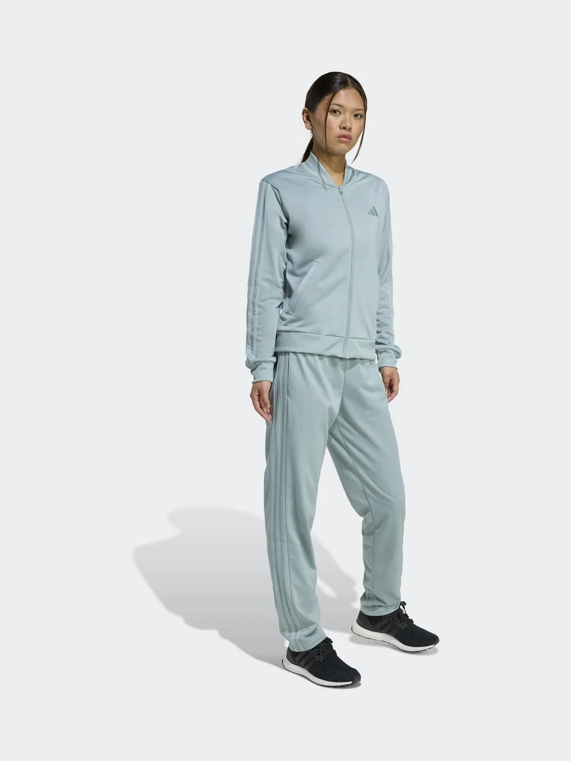 Спортивный костюм с лампасами, Essentials 3-Stripes adidas, светло-зеленый — фото 3