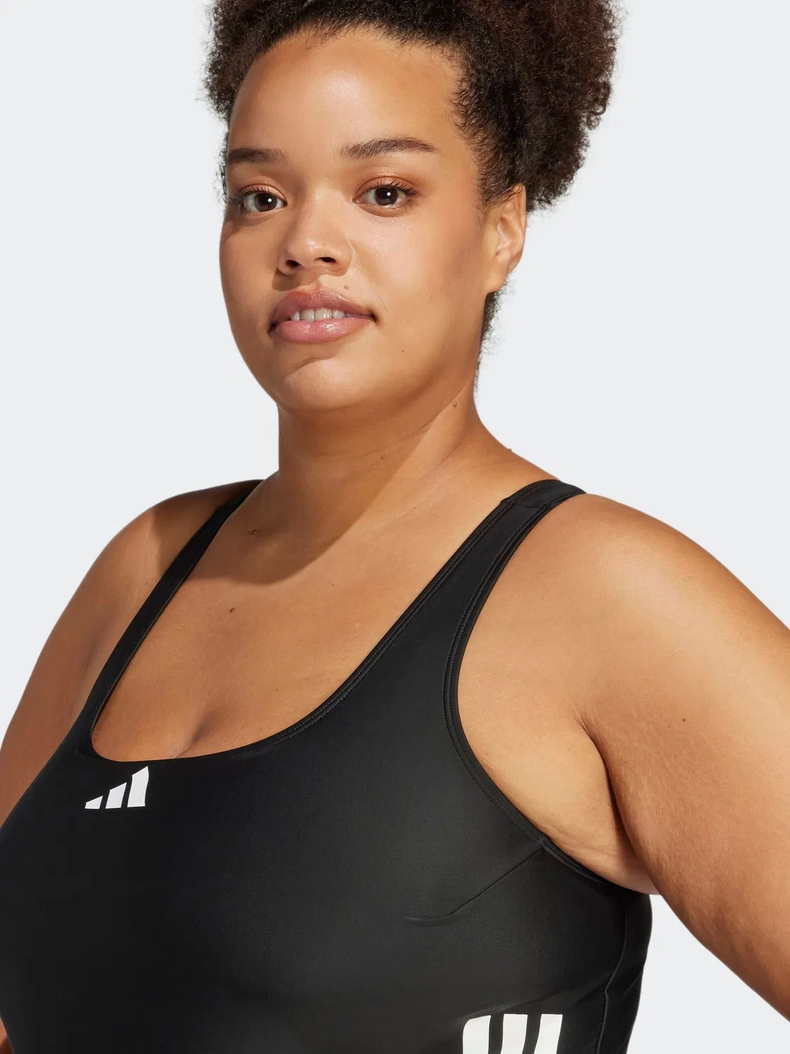 Купальник слитный с открытой спиной adidas, черный — фото 4