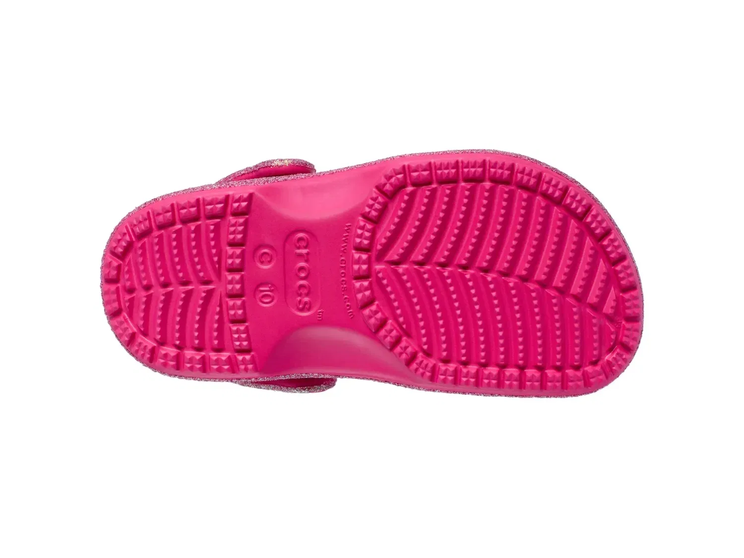 Сабо Classic Iridescent Glitter, Crocs, розовый — фото 4