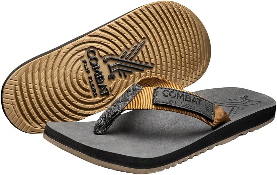 

Мужские сандалии Combat Flip Flops, койот, модель Floperator Ergo, коричневый