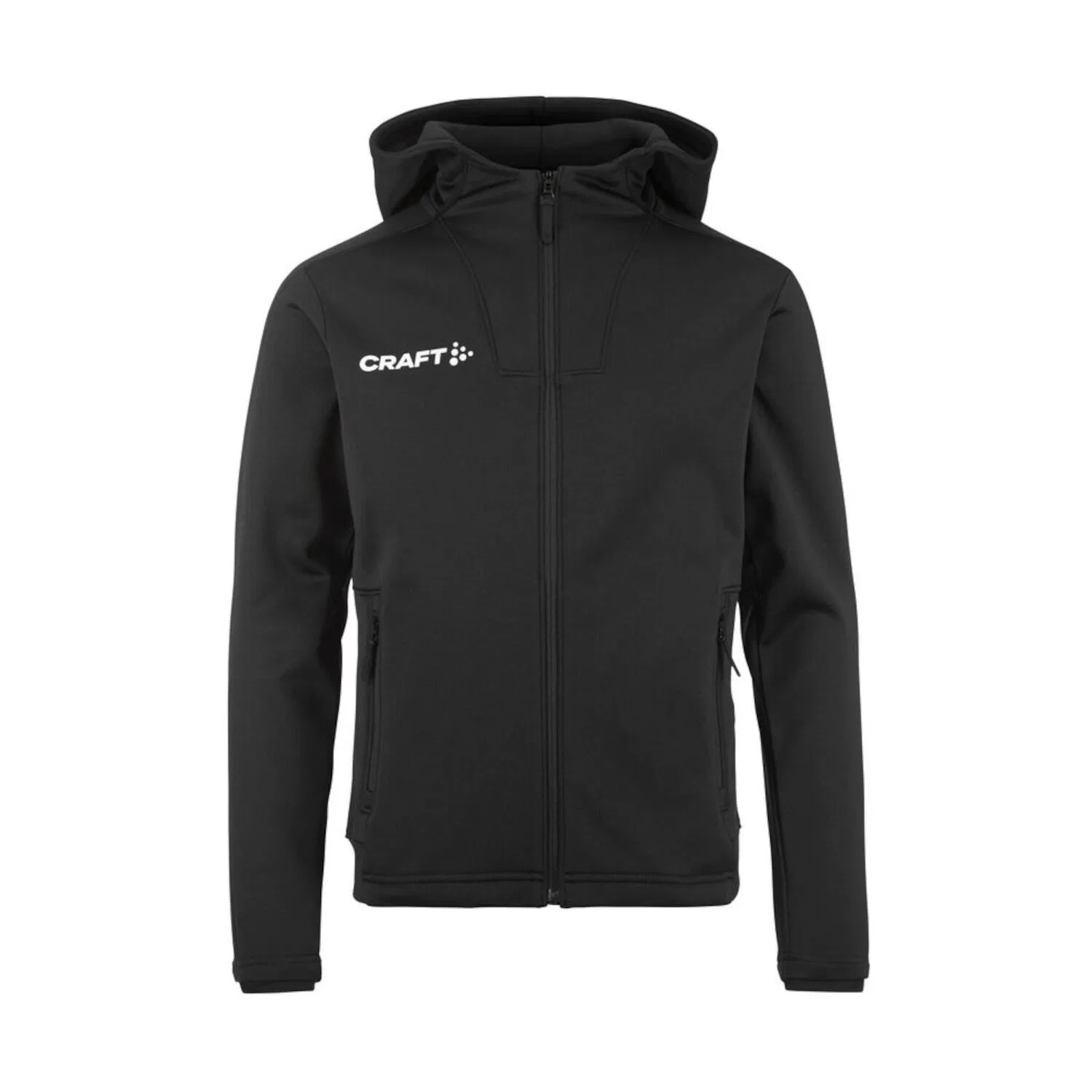 Детская тренировочная куртка с капюшоном Evolve 2.0 Brushed Hood Jacket JR Craft, Schwarz