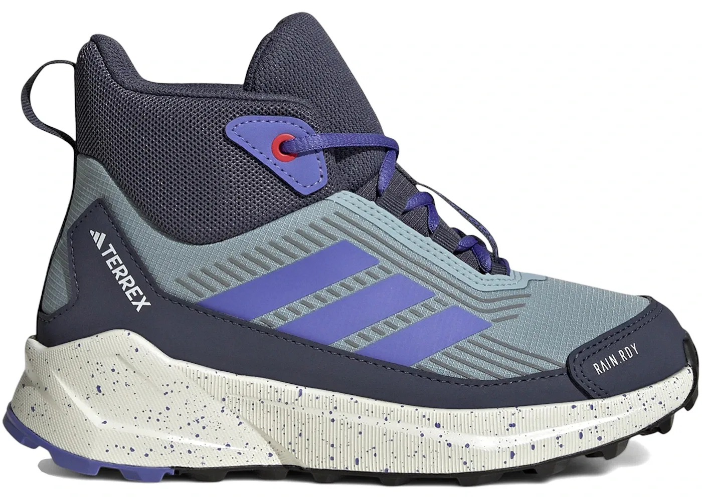 Детские кроссовки для активного отдыха с мембраной Rain.RDY Adidas Terrex Trailmaker 2 Mid, Magic Grey/Semi Cobalt Blue/Shadow Navy