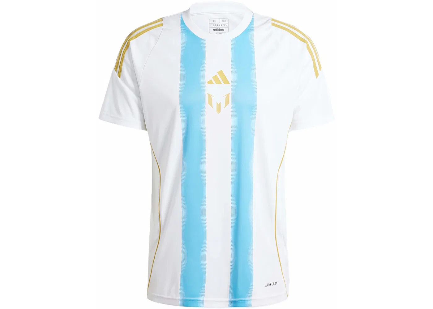 Мужская футбольная футболка с длинным рукавом Jersey Adidas, White Semi Blue Burst