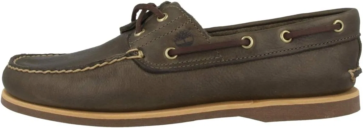 Мужские ботинки Timberland Classic Boat на двух каблуках со шнуровкой, темно-коричневый