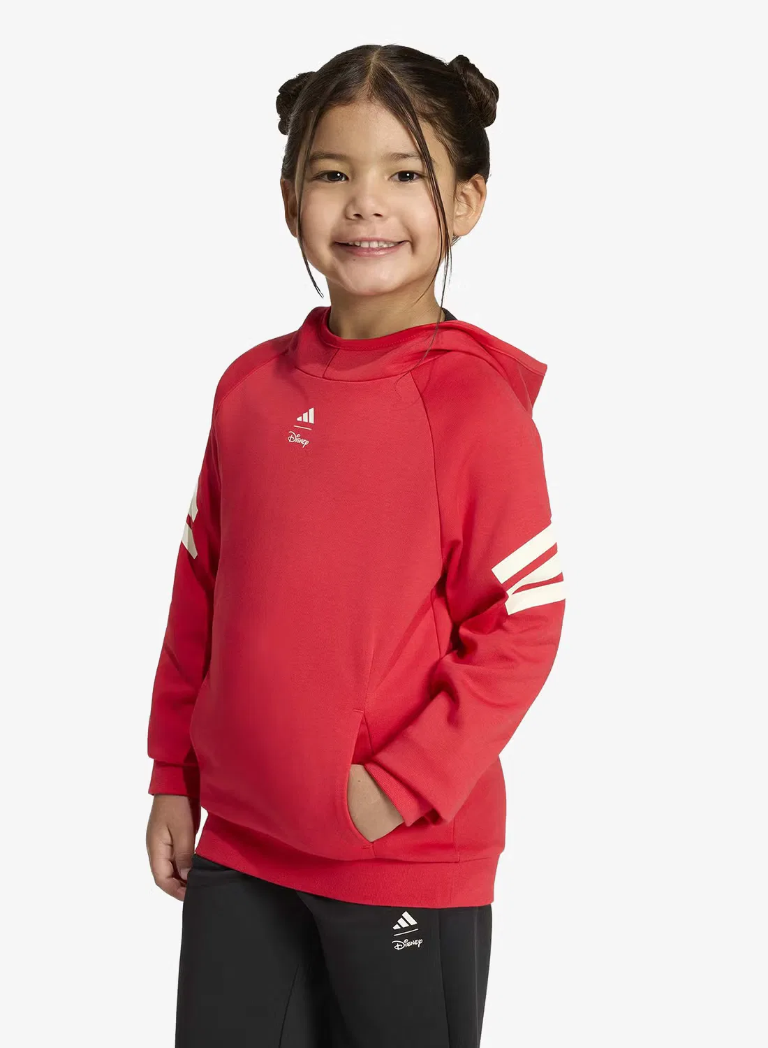 Худи с капюшоном с принтом Disney Mickey Mouse Adidas, фиолетовый