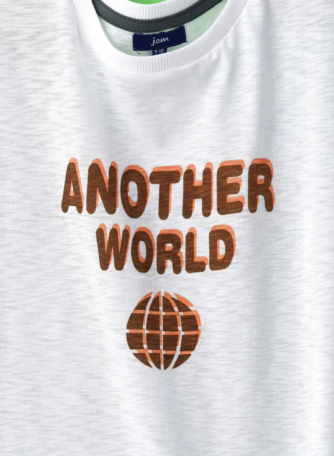 Футболка с принтом Another World Jam, белый — фото 3