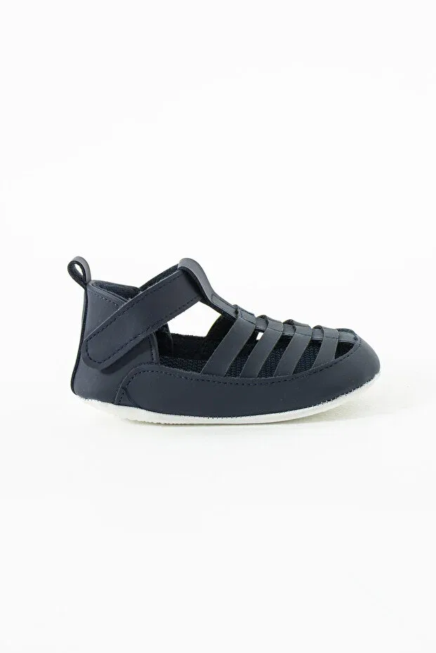 Детские сандалии-ботиночки для мальчиков с липучкой Yummy Kids, Navy Blue