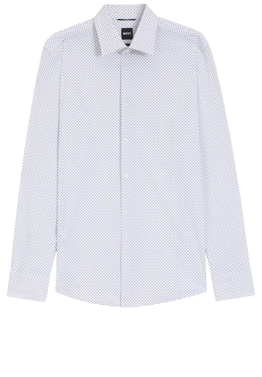 Рубашка BOSS Slim fit Button Up Shirt 'Hank' светло-голубого цвета