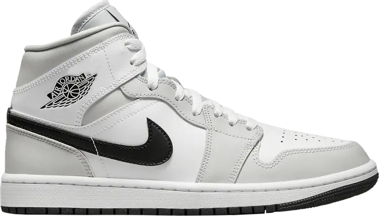 

Кроссовки Wmns Air Jordan 1 Mid Grey Fog, белый