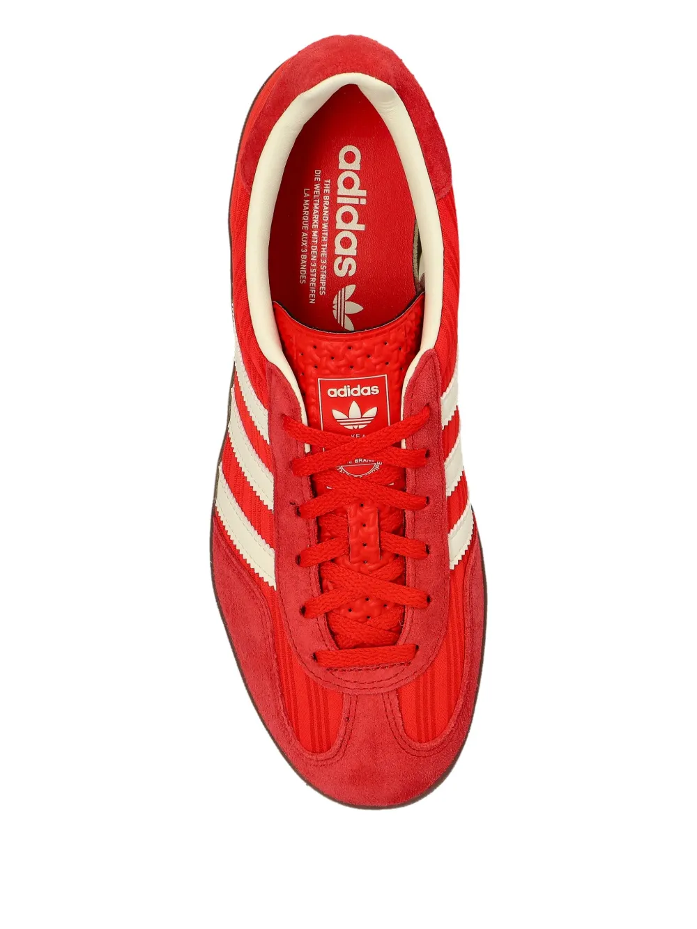 Замшевые кроссовки Gazelle Indoor Adidas, красный — фото 3