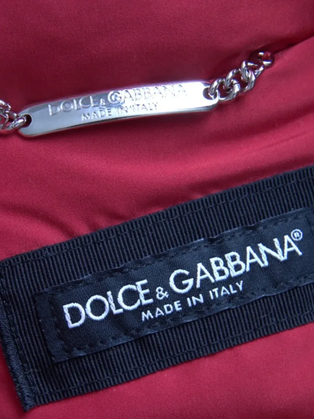 Стеганая куртка в технике пэчворк DOLCE & GABBANA, синий — фото 4