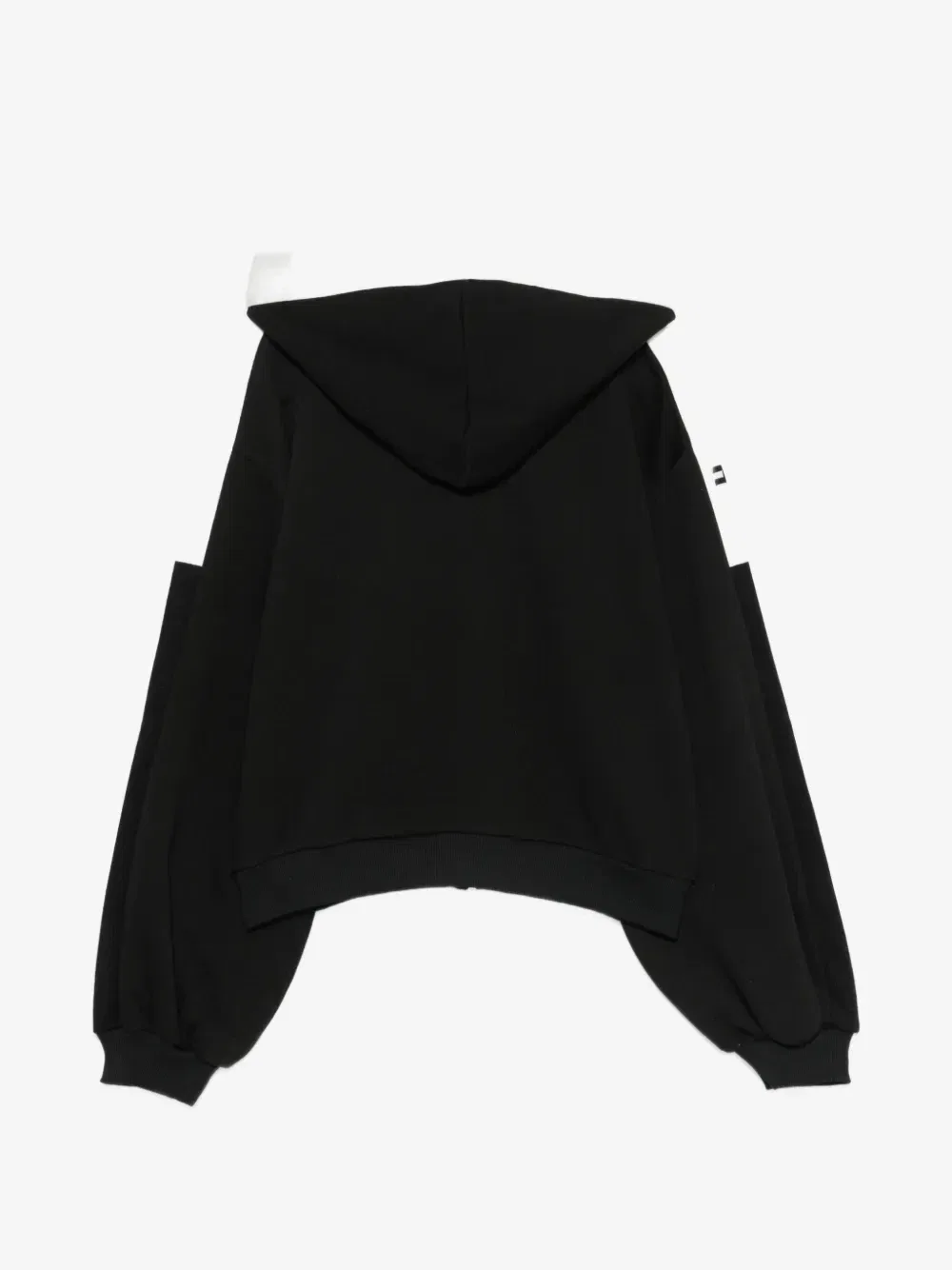 Толстовка на молнии с логотипом Elisabetta Franchi Kids, черный — фото 2
