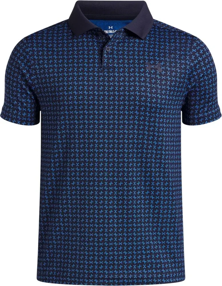 Поло с принтом Matchplay Printed Poloshirt Under Armour, синий