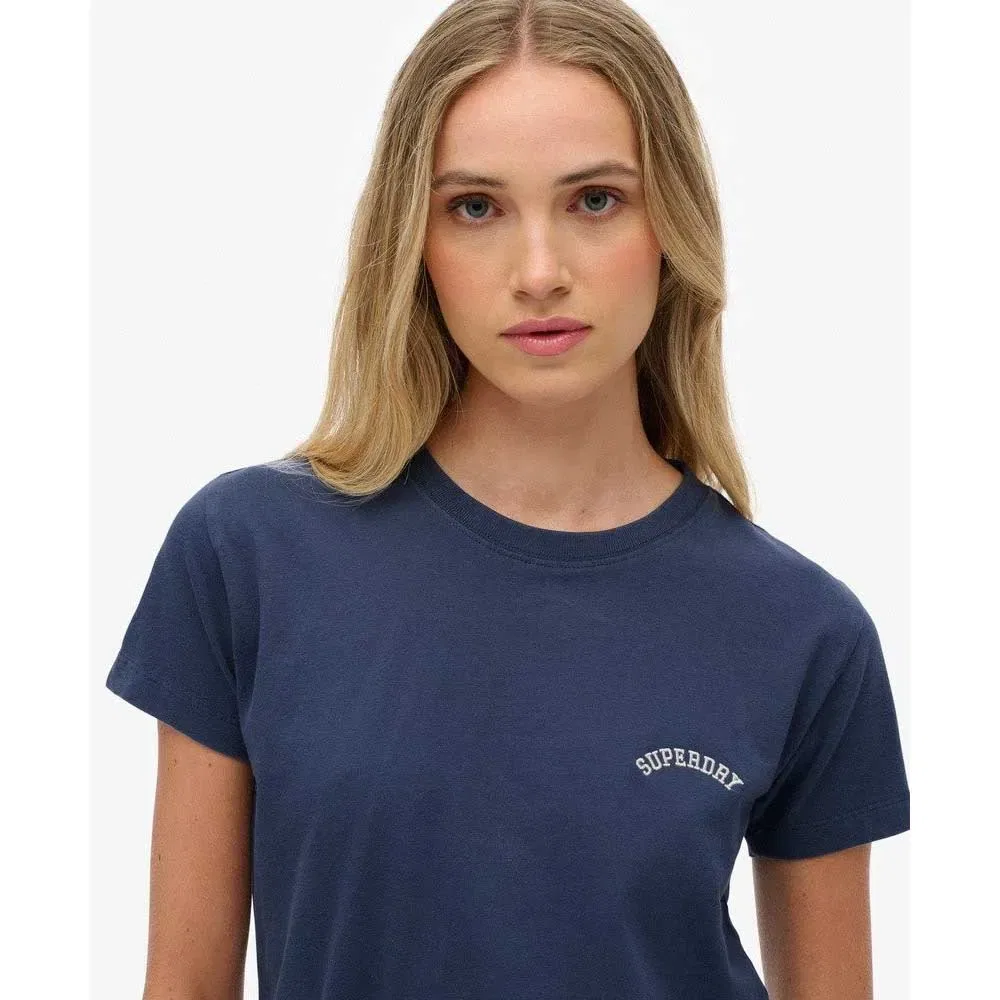 Футболка Superdry Essential Logo Fitted Ind, синий — фото 4