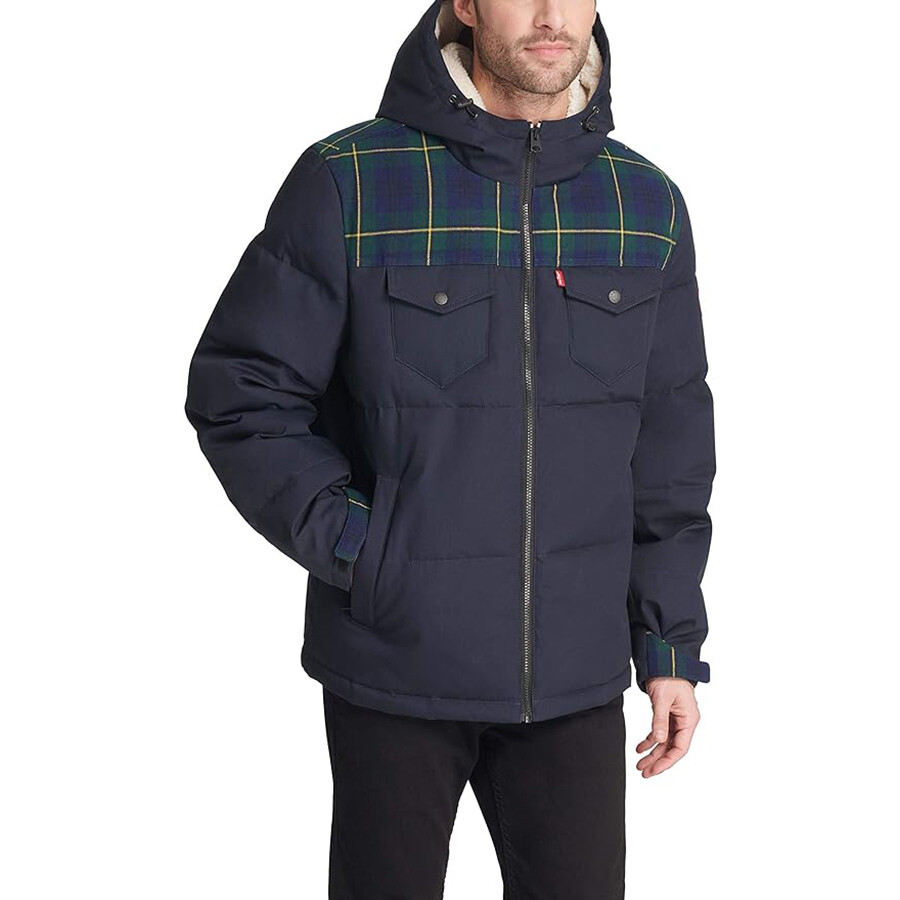 

Мужская куртка Levi's Hooded Military, черный/черный