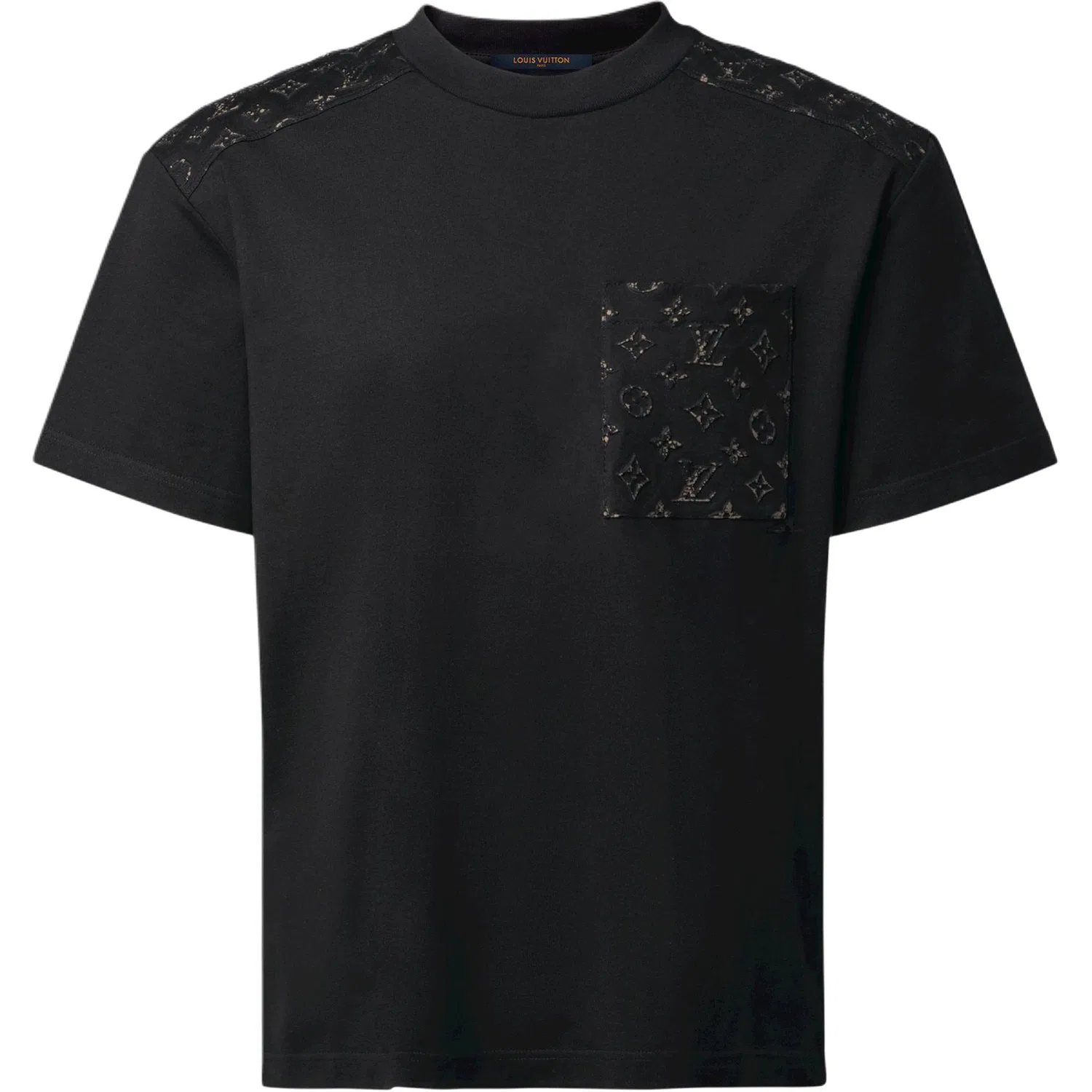 Мужская футболка с принтом Monogram Black LOUIS VUITTON