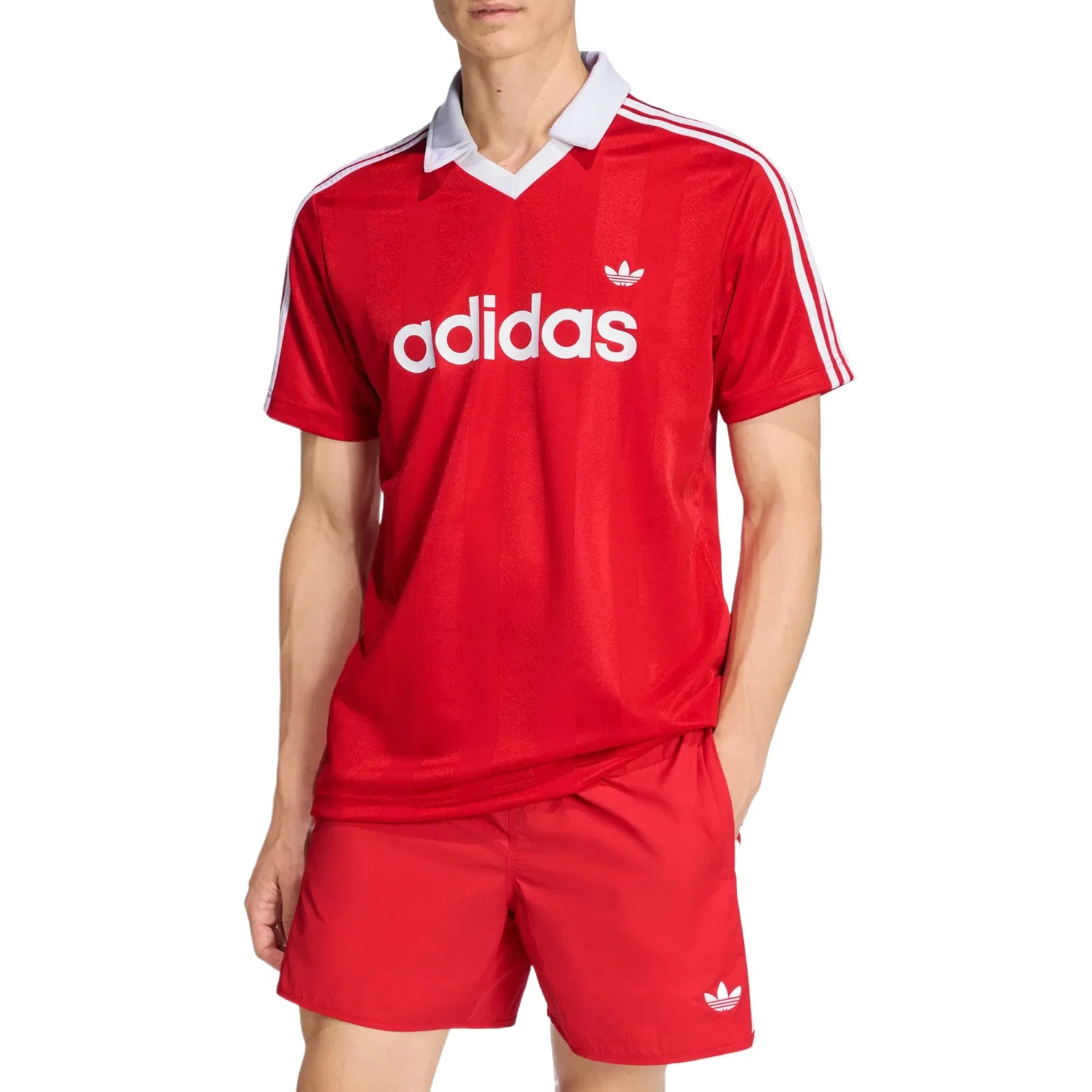 Мужская футболка с принтом Adicolor Adidas Originals, Better Scarlet — фото 3