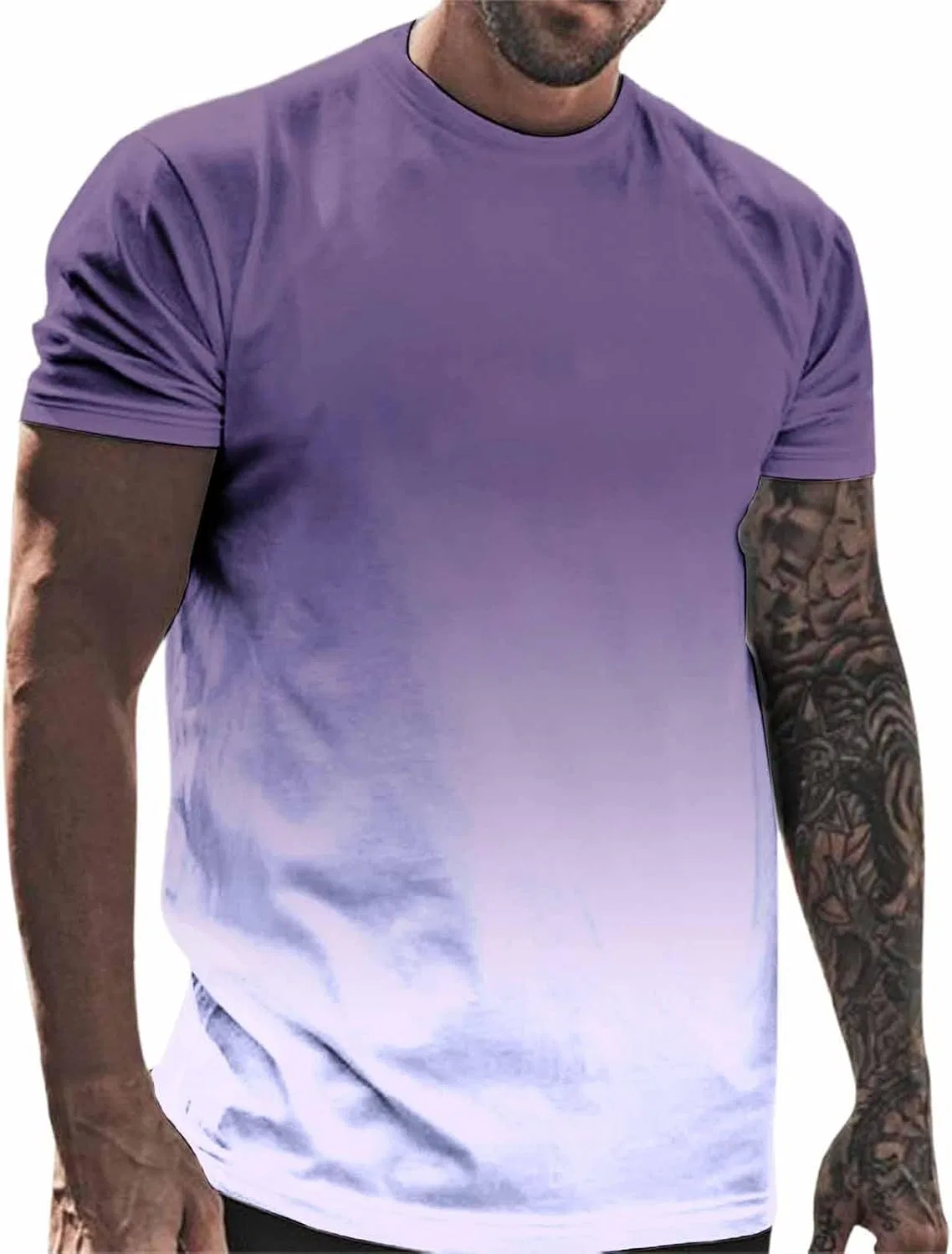 Мужская футболка с градиентом Quick Drying, Purple