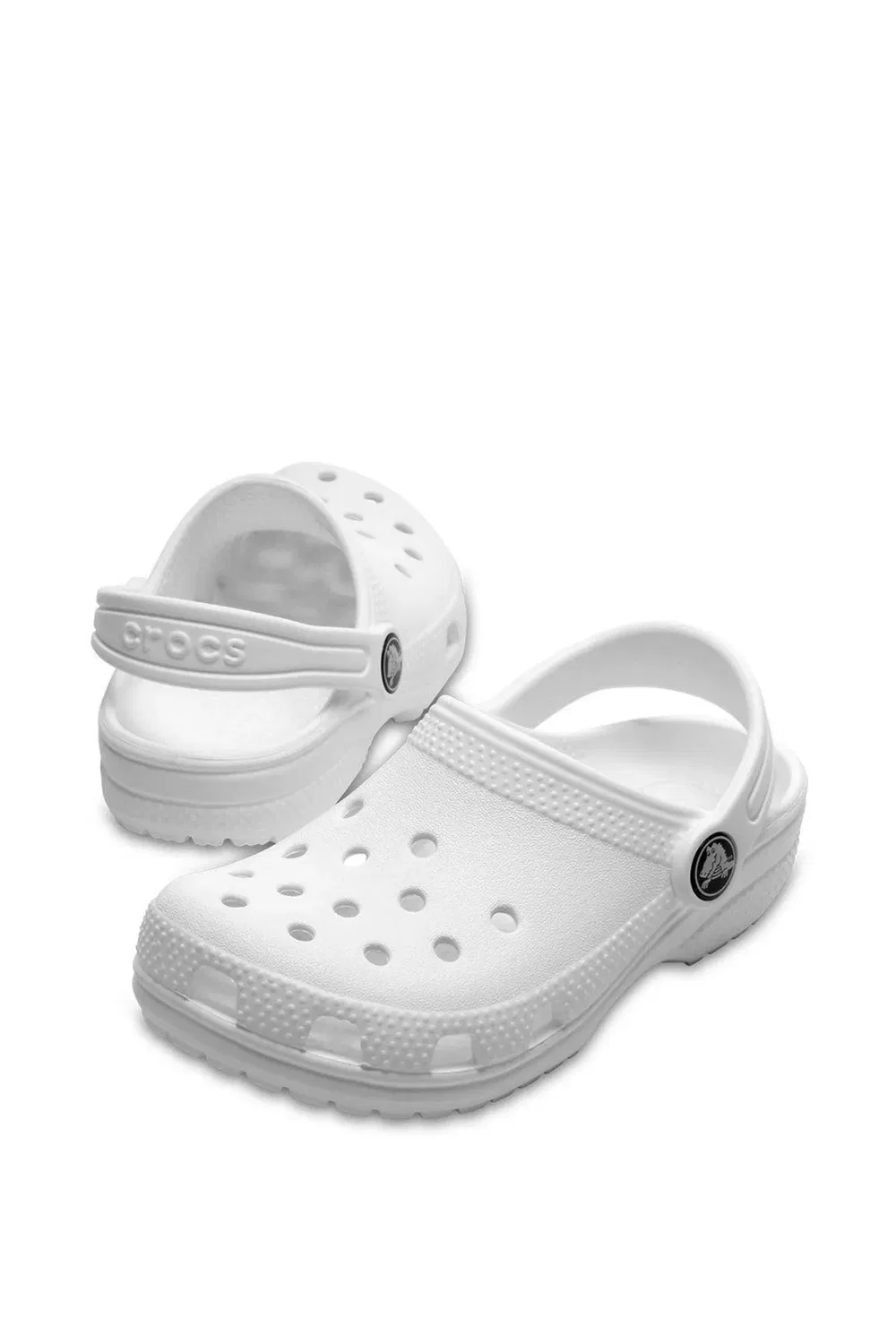Детские классические клоги Crocs, White — фото 3
