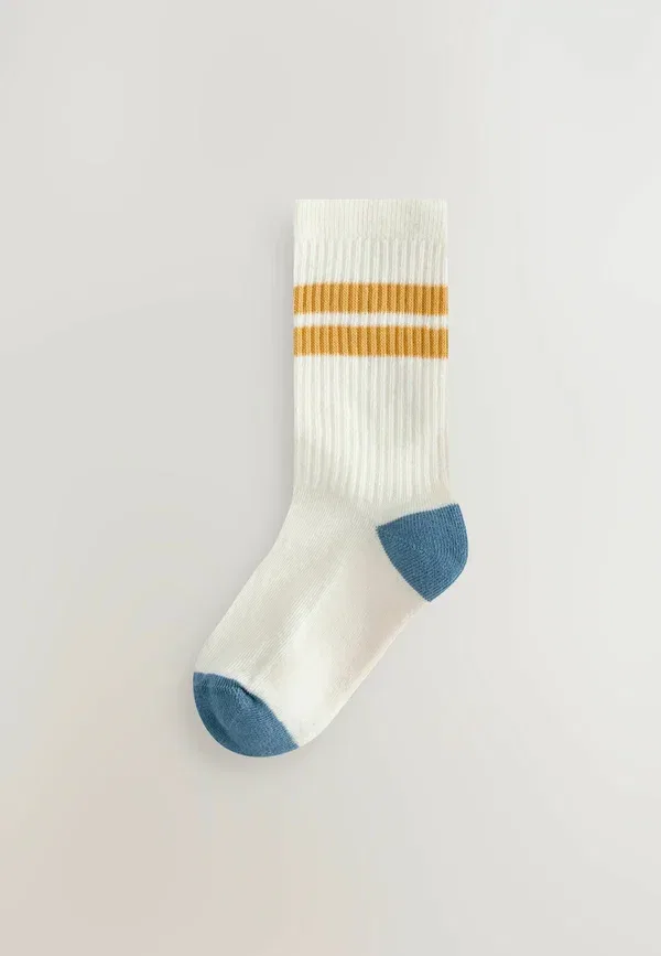 Носки 5 пар, дышащие, Sport socks five pack Next, Ecru Teal Orange, оранжевый/бирюзовый — фото 4