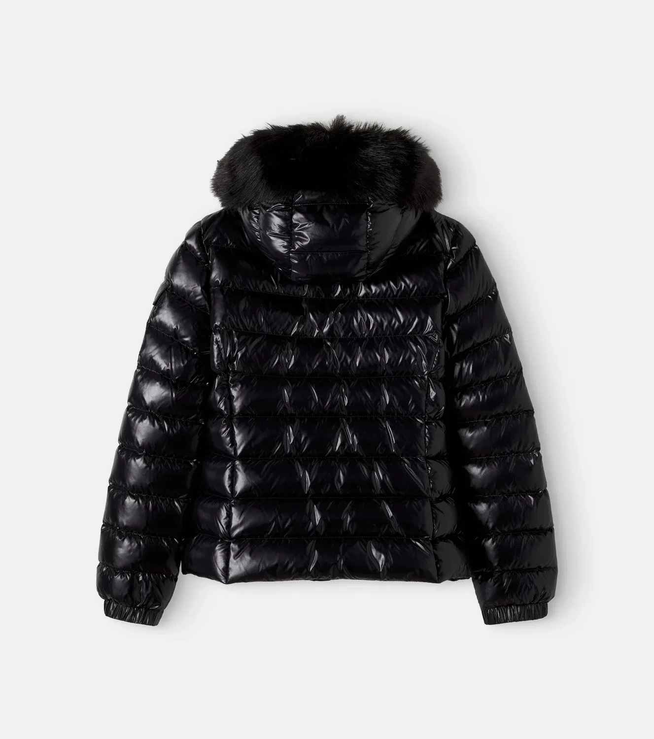 Пуховик с наполнителем из пуха и пера Moncler Enfant, черный — фото 3