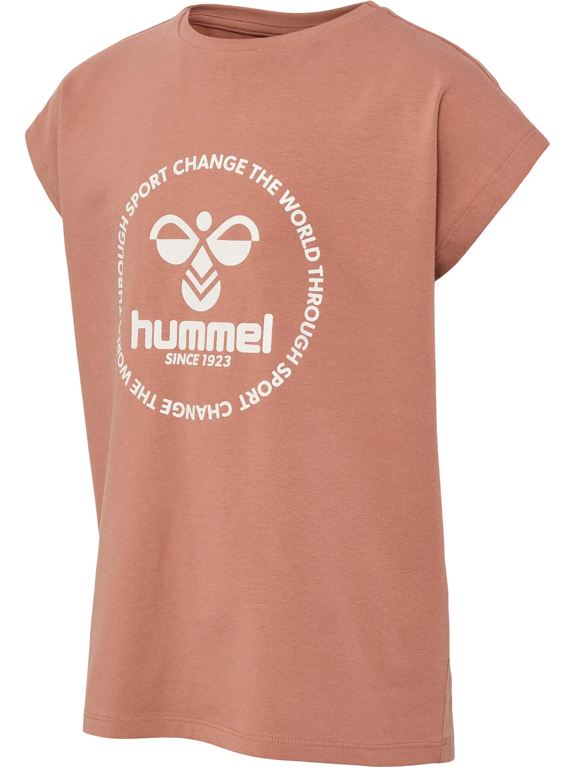 Детская футболка с принтом Hmljumpy Hummel, Kupferbraun Olivbraun Braun