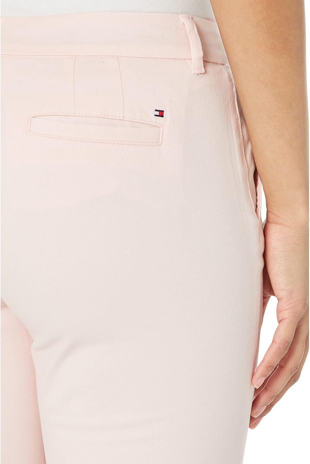 Женские брюки-чинос Tommy Hilfiger свободного кроя с манжетами Hampton прямого кроя, Ballerina Pink — фото 3