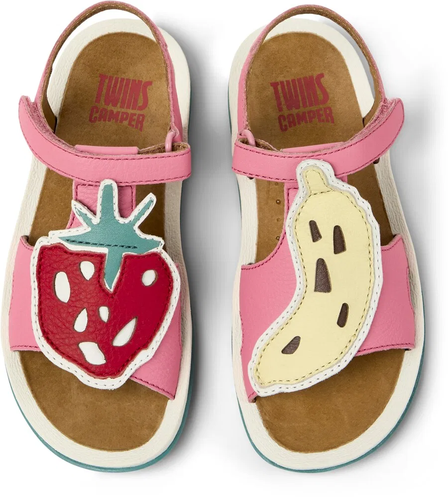 Сандалии CAMPER 'Bicho Kids Twins' розового цвета — фото 3