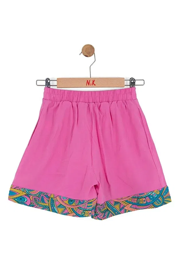 Детские шорты для девочек с широкой штаниной Nk, Fuchsia — фото 4