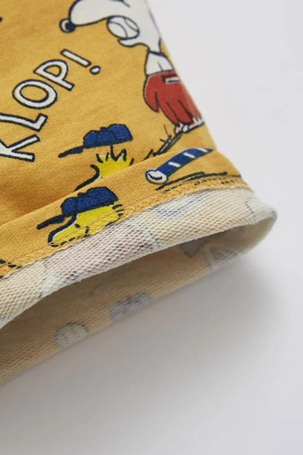 Детские шорты для мальчиков хлопковые Snoopy Defacto, Yellow Yl402 — фото 3