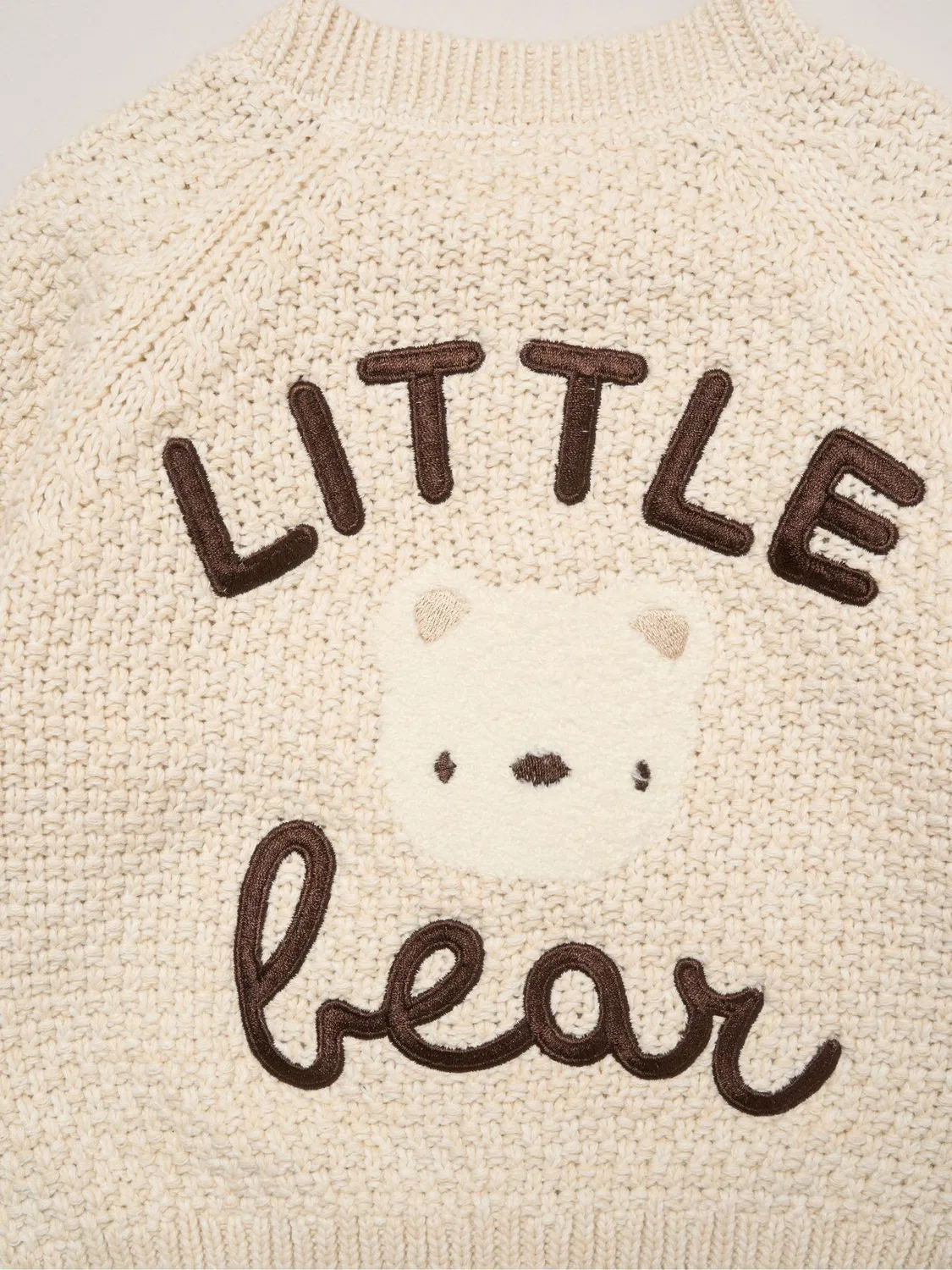 Кардиган вязаный Little Bear Rock-A-Bye Baby Boutique, коричневый — фото 4