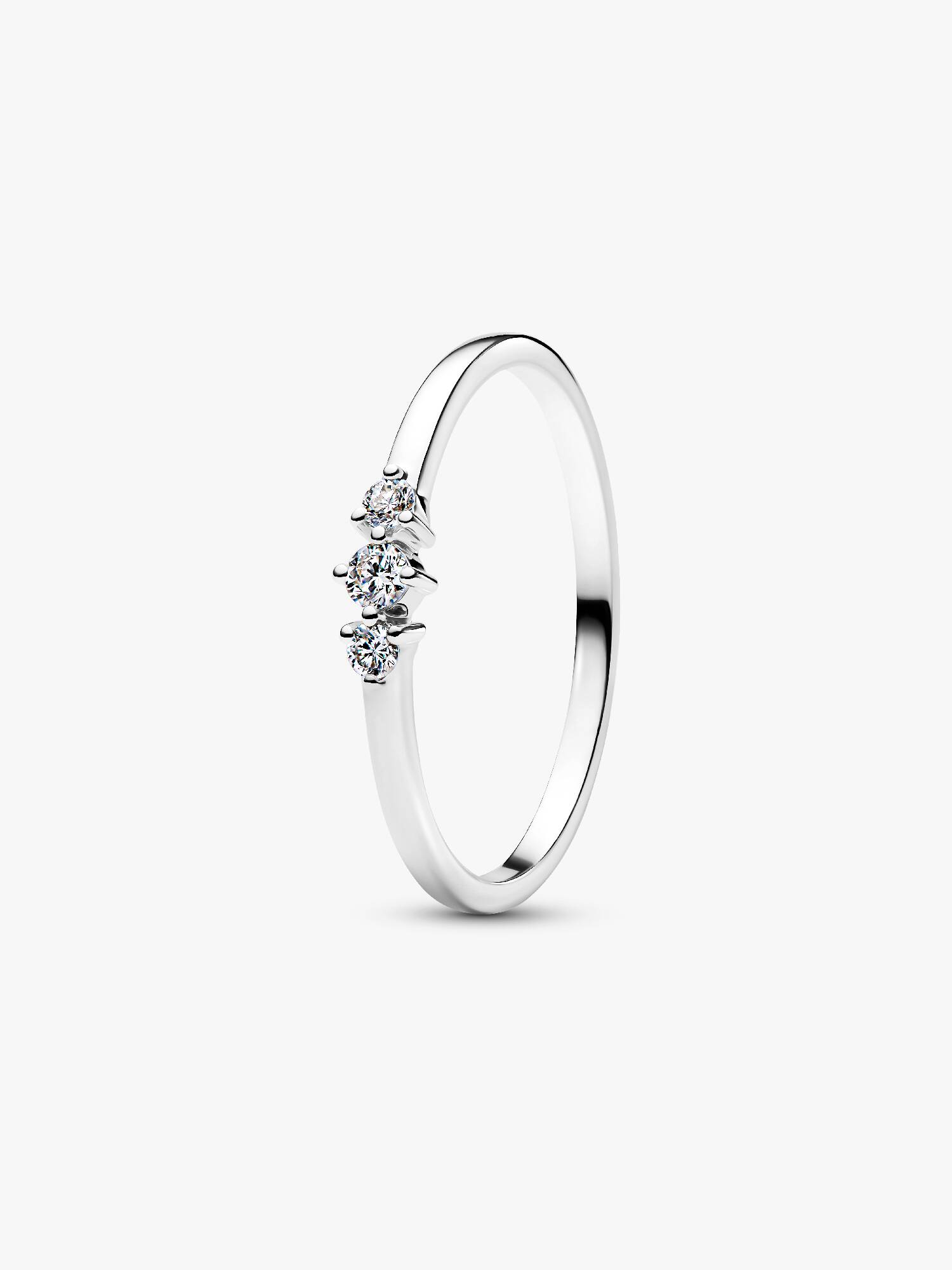 

Кольцо Pandora Era Lab-Grown Diamond Triple Stone, белое золото