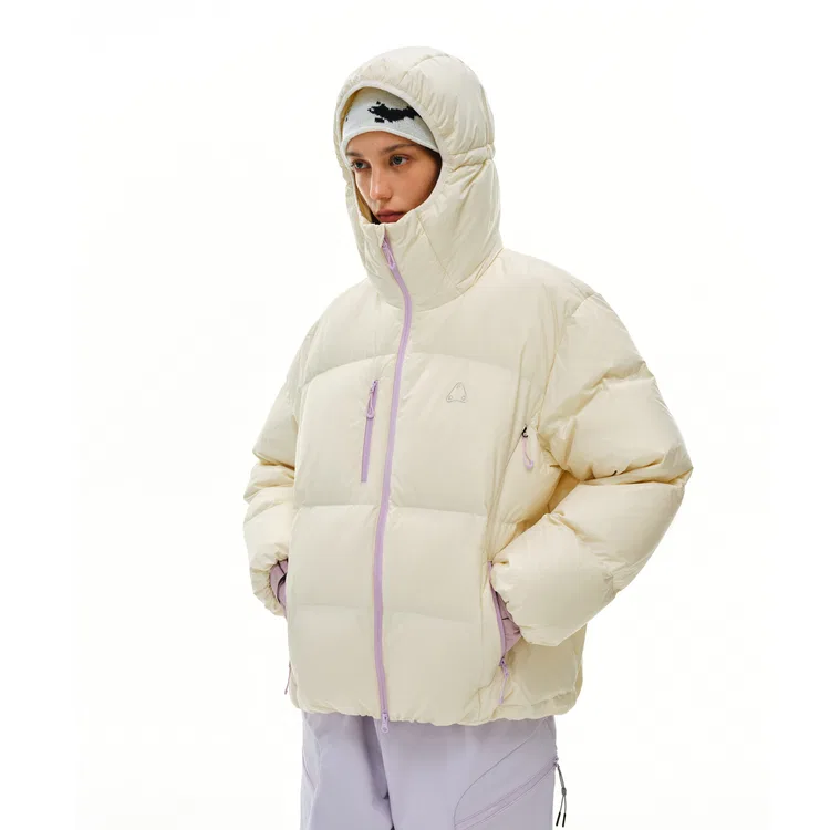 Детская пуховая куртка с капюшоном FPA, Light Yellow — фото 4