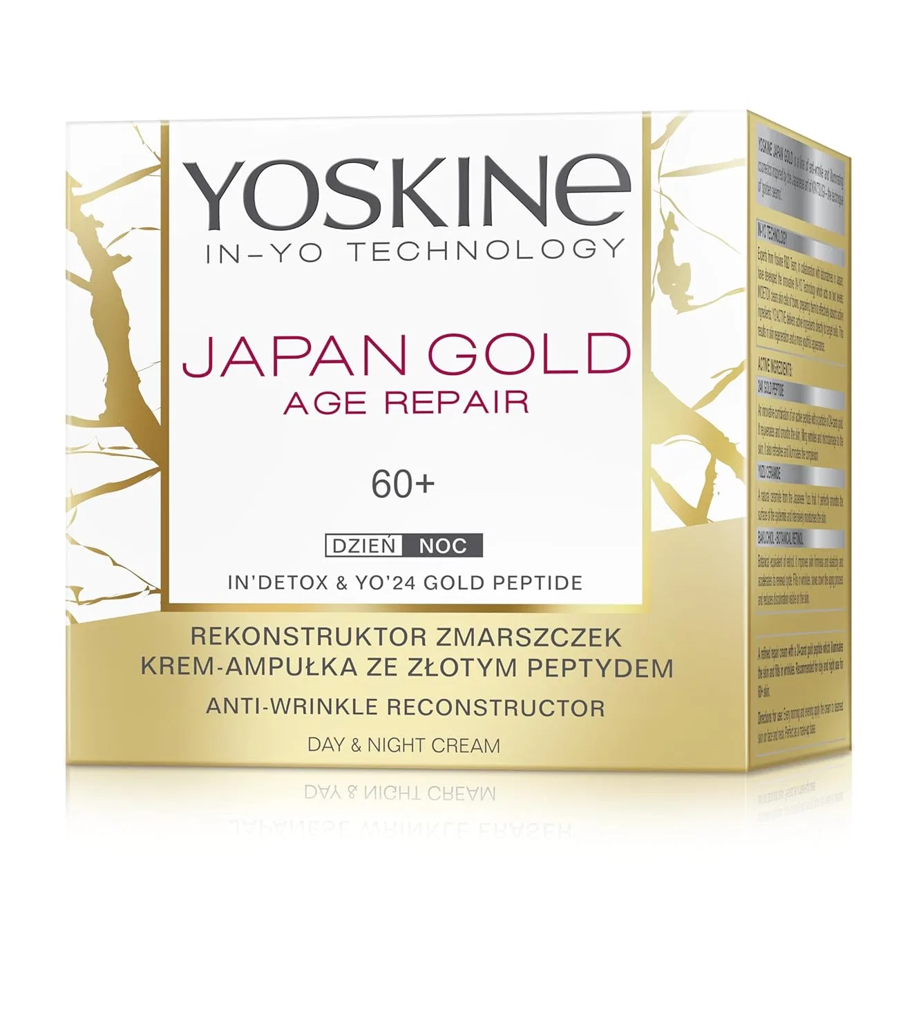 Крем для лица Anti-Aging Gold Night Cream 60+, Yoskine, 50 мл