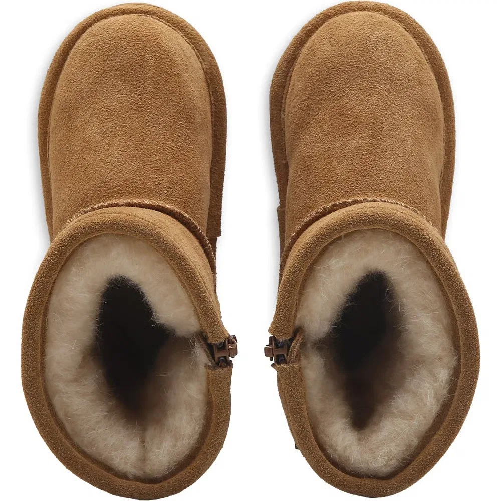 Детские короткие водонепроницаемые ботинки Elle на молнии для малышей Bearpaw, Iced Coffee — фото 4