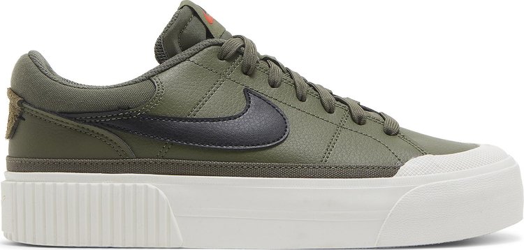 Кроссовки Nike Wmns Court Legacy Lift 'Medium Olive', зеленый - фото