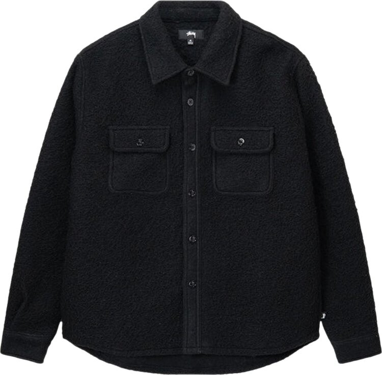 

Рубашка Stussy Casentino Wool Cpo Shirt 'Black', черный