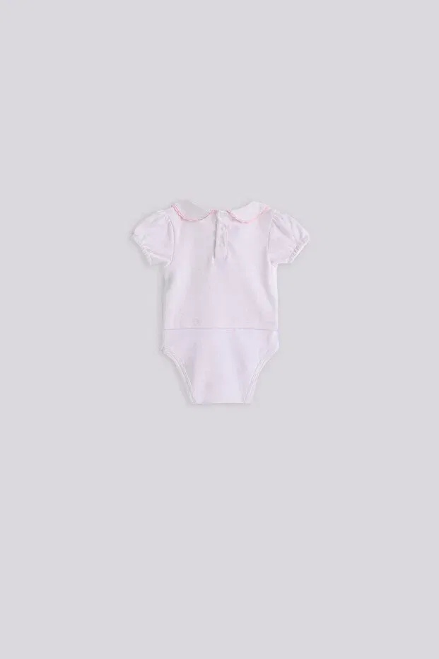 Детское боди для девочек хлопковый Layette, White — фото 2