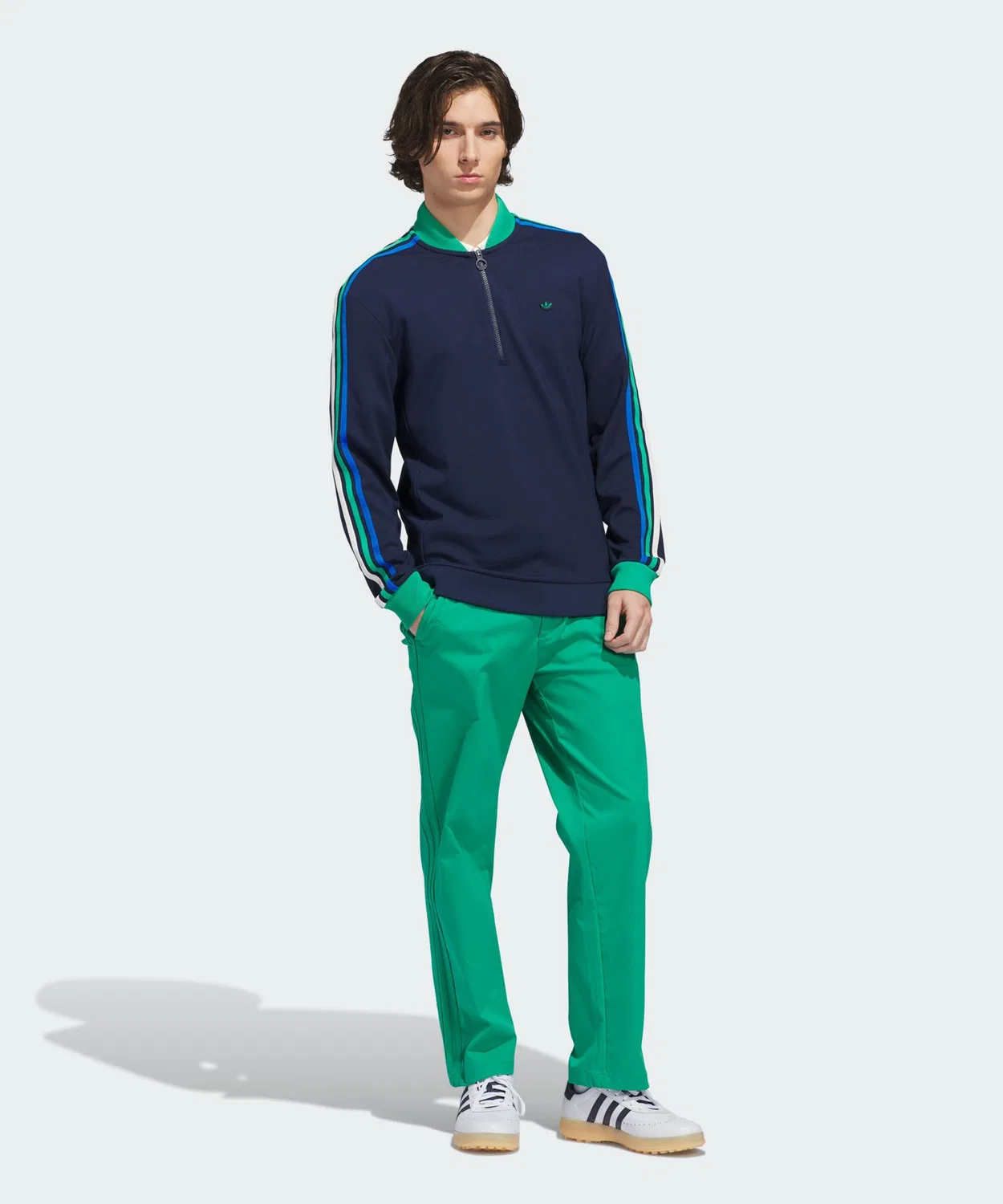 Мужские брюки для гольфа с застежкой на молнии Twisted Weave Adidas, Green — фото 3