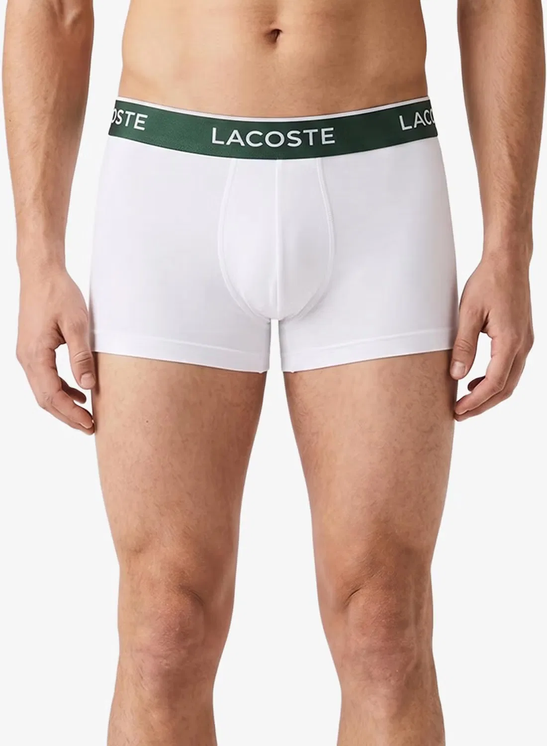 Трусы-боксеры эластичные комплект из 3 штук Lacoste, белый — фото 2