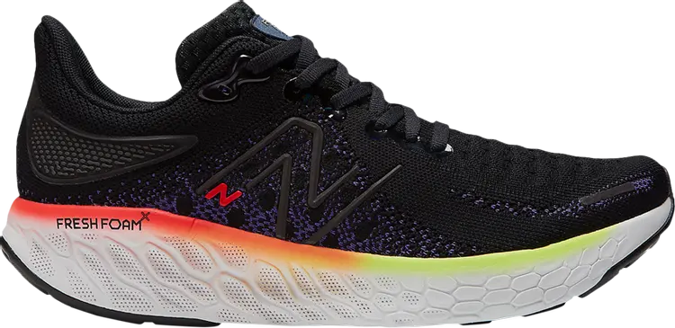

Кроссовки New Balance Fresh Foam X 1080v12 'Black Red Pixel Green', черный