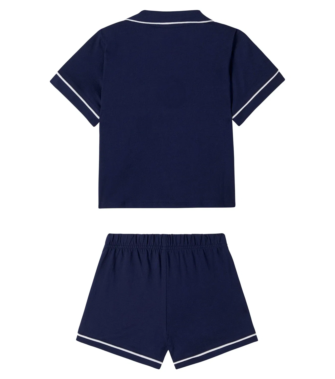 Комплект пижамы из хлопкового джерси Polo Ralph Lauren Kids, синий — фото 2