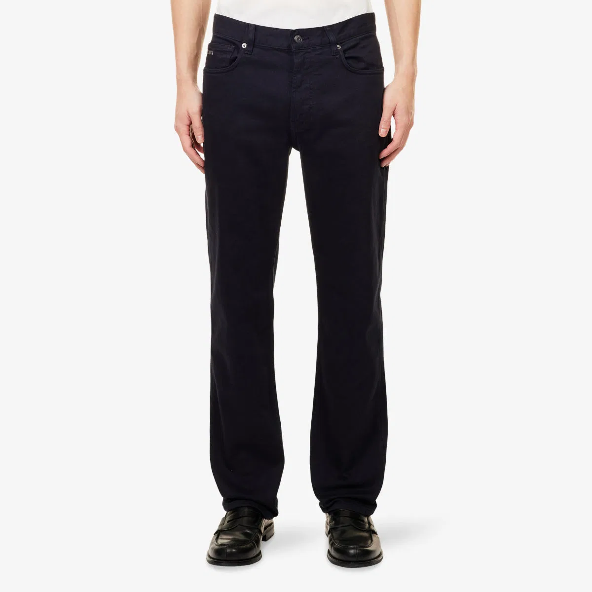 Джинсы прямого кроя из эластичного денима Emporio Armani — фото 3