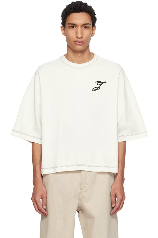 Кремовая футболка The Letro Jacquemus