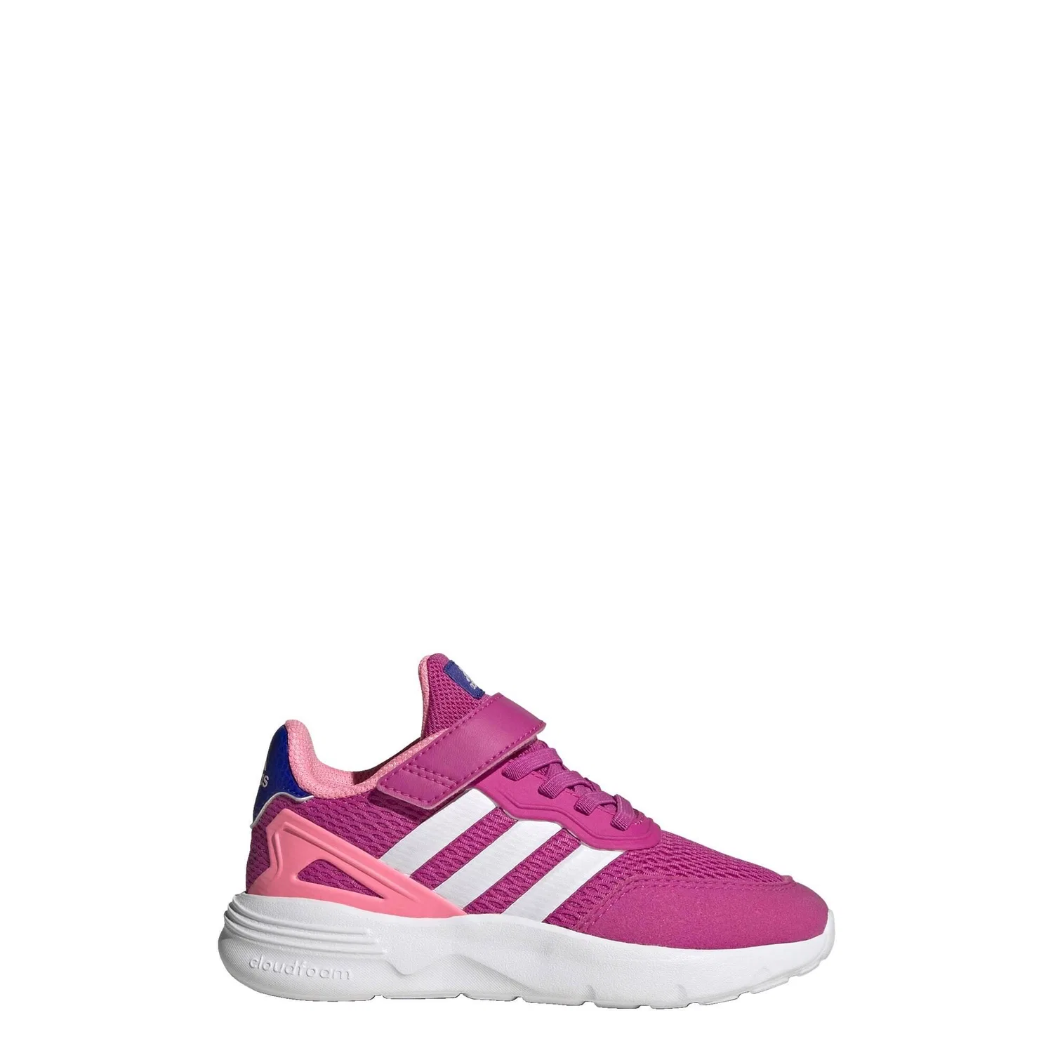 Детские кроссовки с эластичными шнурками Nebzed Elastic Lace Top Strap Adidas, Rosa Weiss
