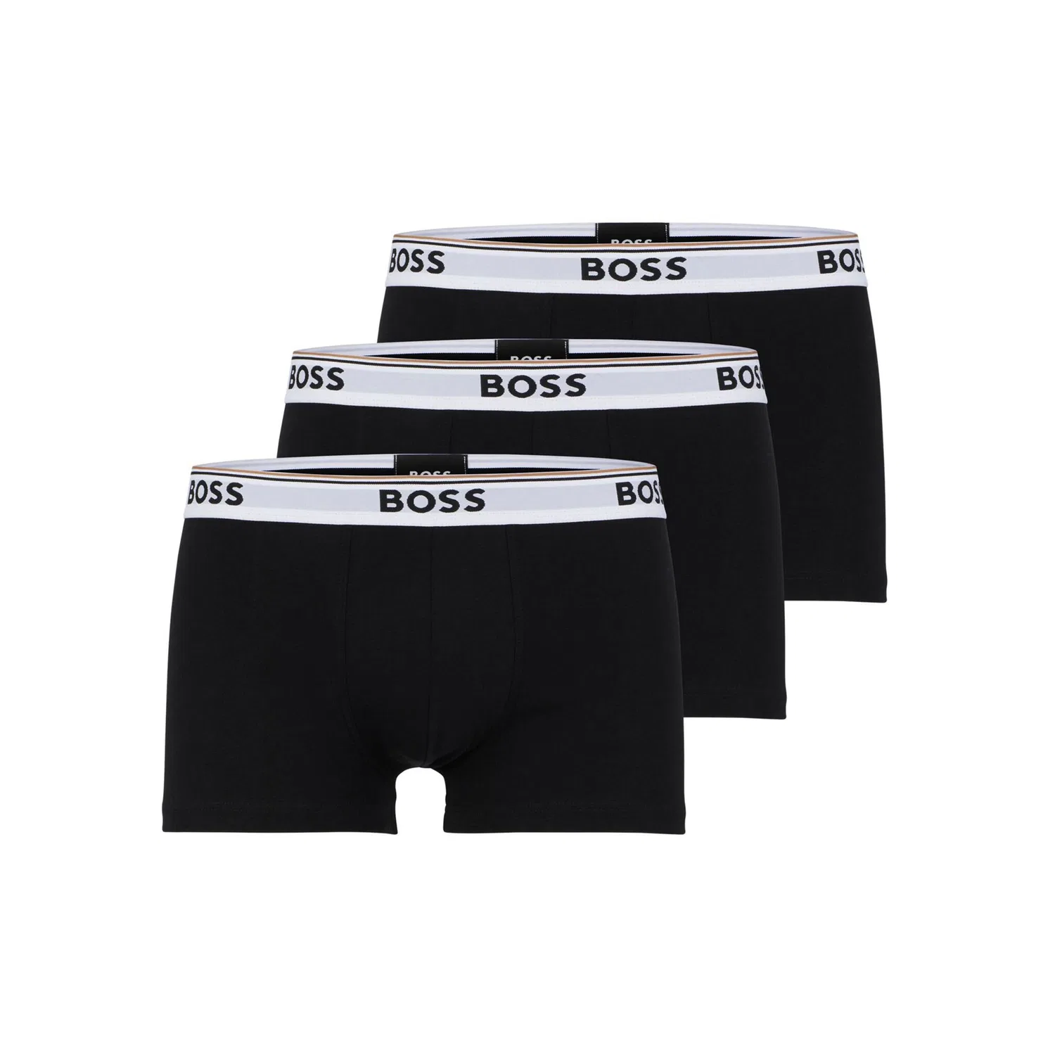 Мужские боксеры с логотипом BOSS 3 шт, Black/White